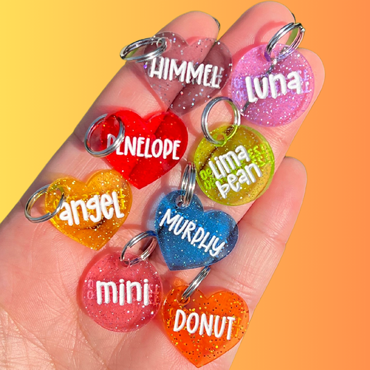 Mini Jelly Shimmer Pet Tag