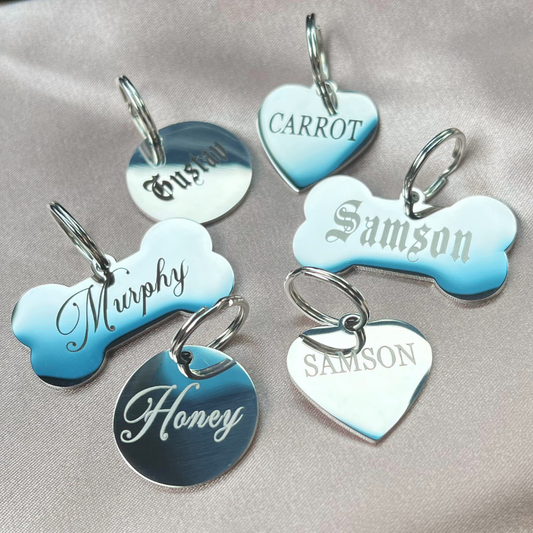 Custom Engraved Stainless Steel Pet Tag