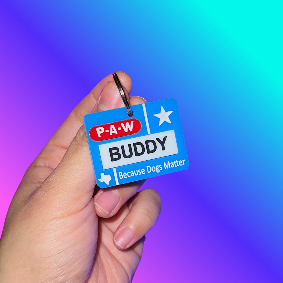 Texas Nametag Pet Tag