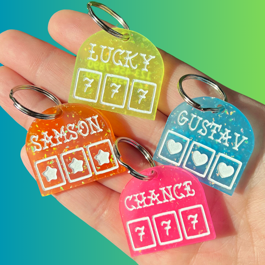 Slot Machine Pet Tag