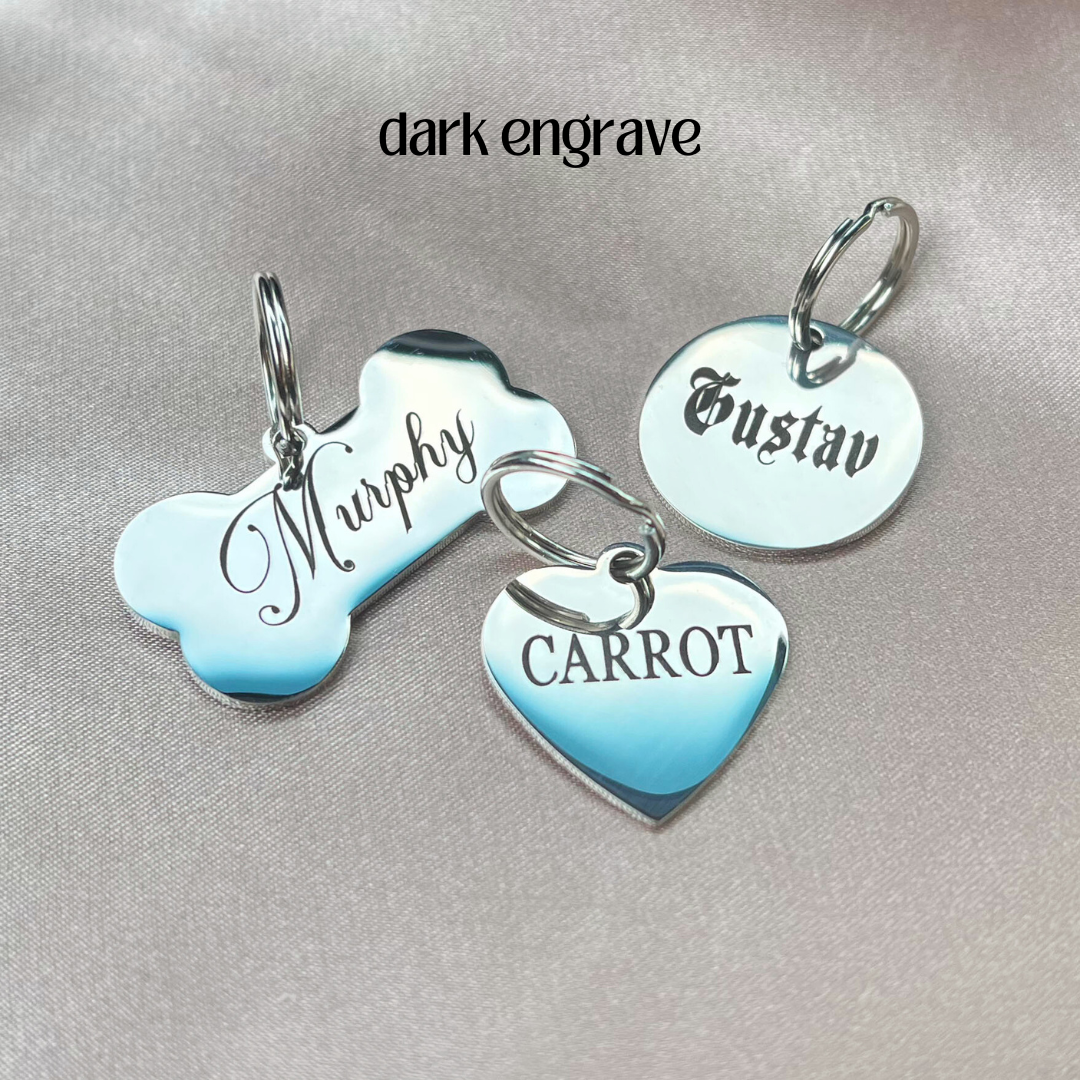 Custom Engraved Stainless Steel Pet Tag
