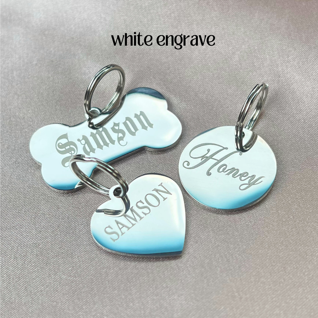 Custom Engraved Stainless Steel Pet Tag