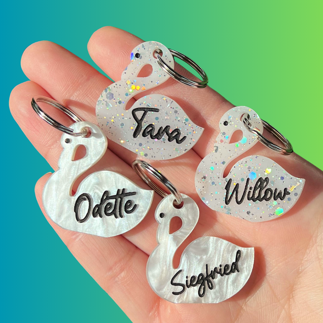 Swan Pet Tag